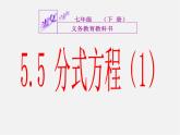 浙教初中數(shù)學(xué)七下《5.5 分式方程》PPT課件 (6)