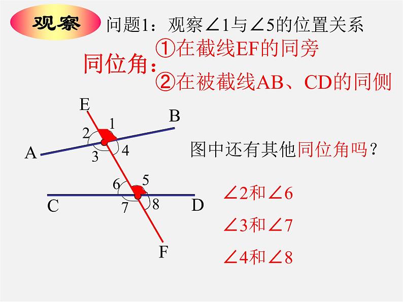 浙教初中数学七下《1.2 同位角、内错角、同旁内角》PPT课件 (3)04