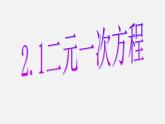 浙教初中数学七下《2.1 二元一次方程》PPT课件 (4)