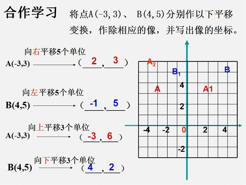 浙教初中数学八上《4.3坐标平面内图形的轴对称和平移》PPT课件 (5)04