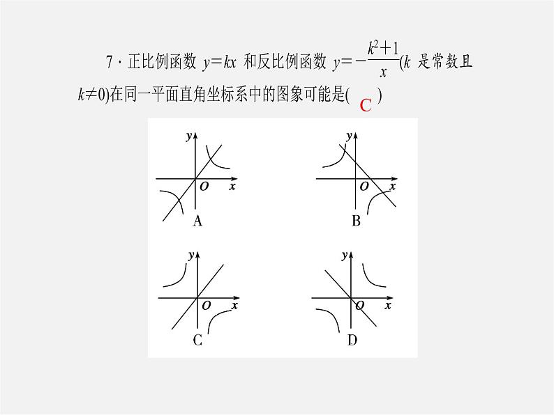 浙教初中数学八下《1.0 第六章 反比例函数 30周周清七课件（A）第4页