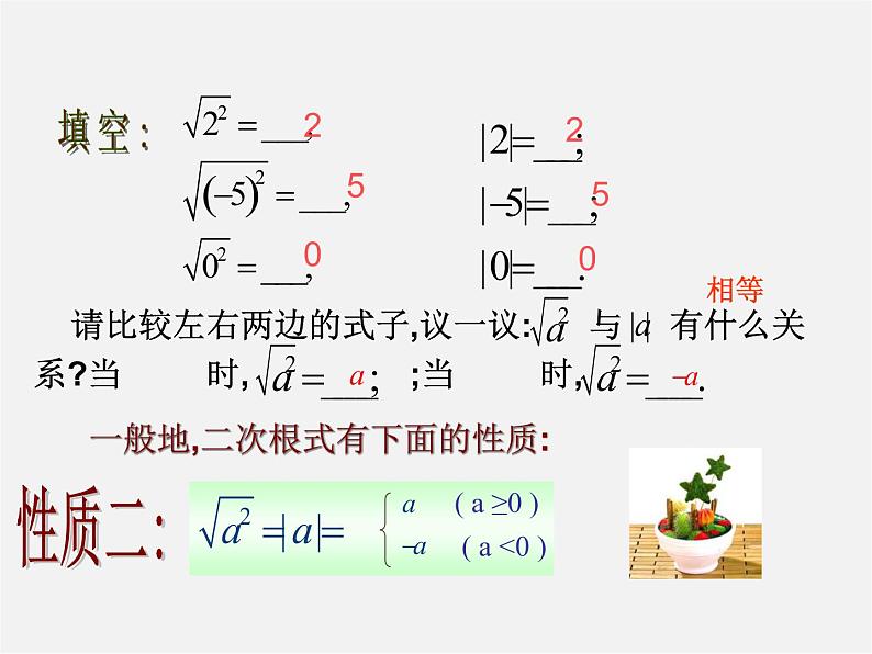 浙教初中数学八下《1.2 二次根式的性质》PPT课件 (9)第3页