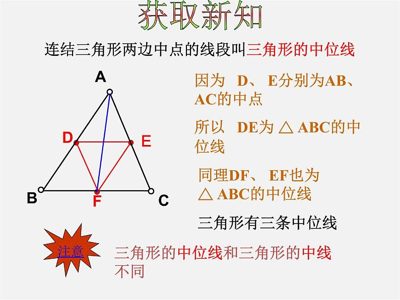 浙教初中数学八下《4.5 三角形的中位线》PPT课件 (2)05