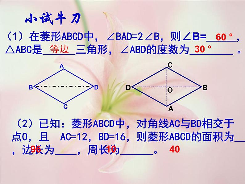 浙教初中数学八下《5.2 菱形》PPT课件 (11)07