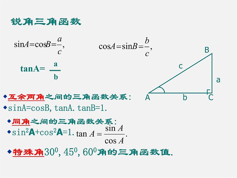 浙教初中数学九下《1.2 锐角三角函数的计算》PPT课件 (13)02