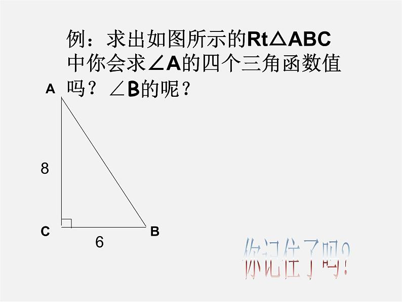 浙教初中数学九下《1.1 锐角三角函数》PPT课件 (20)第5页