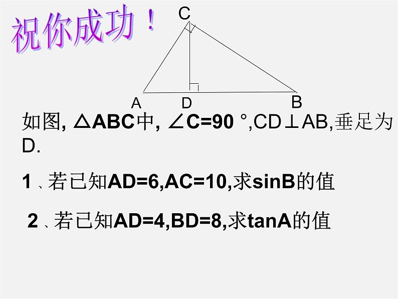 浙教初中数学九下《1.1 锐角三角函数》PPT课件 (20)第8页