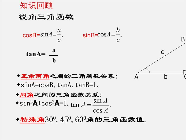 浙教初中数学九下《1.2 锐角三角函数的计算》PPT课件 (3)第2页