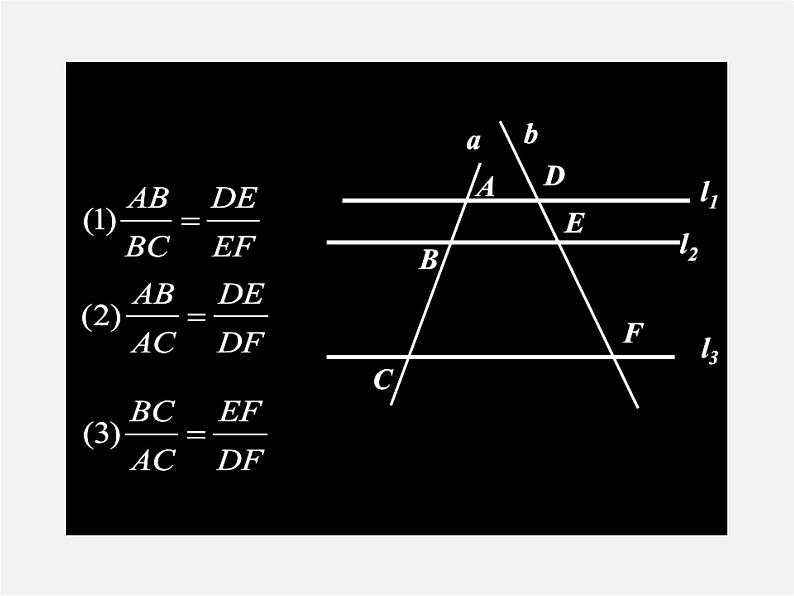 浙教初中数学九上《4.2 由平行线截得的比例线段》PPT课件 (2)03