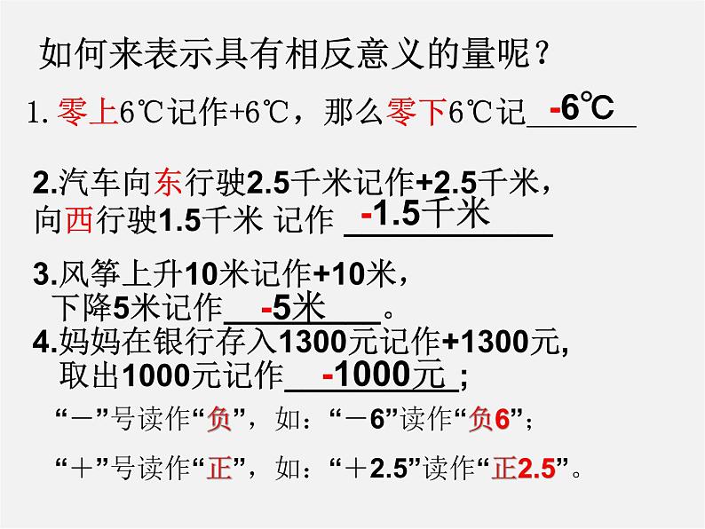 苏科初中数学七上《2.1 正数与负数》PPT课件 (8)第6页