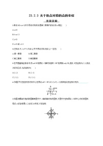 数学九年级上册23.2.3 关于原点对称的点的坐标精练