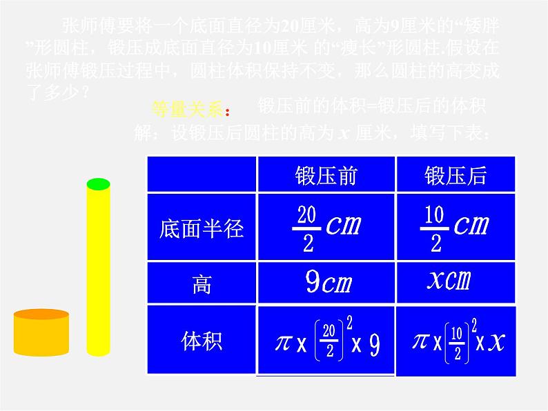 北师大初中数学七上《5.3 应用一元一次方程—水箱变高了》PPT课件 (4)第2页