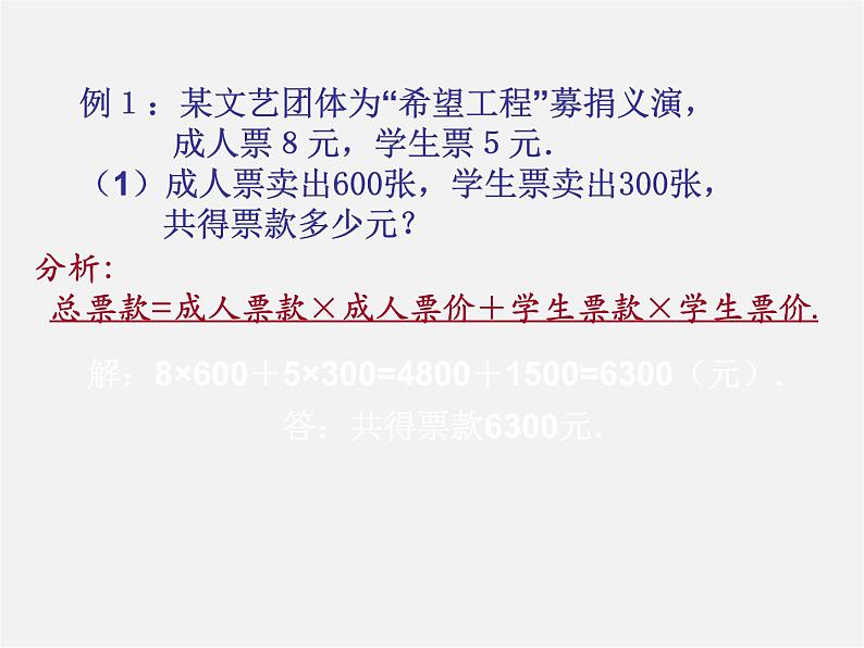 北师大初中数学七上《5.5 应用一元一次方程—“希望工程”义演》PPT课件 (7)04