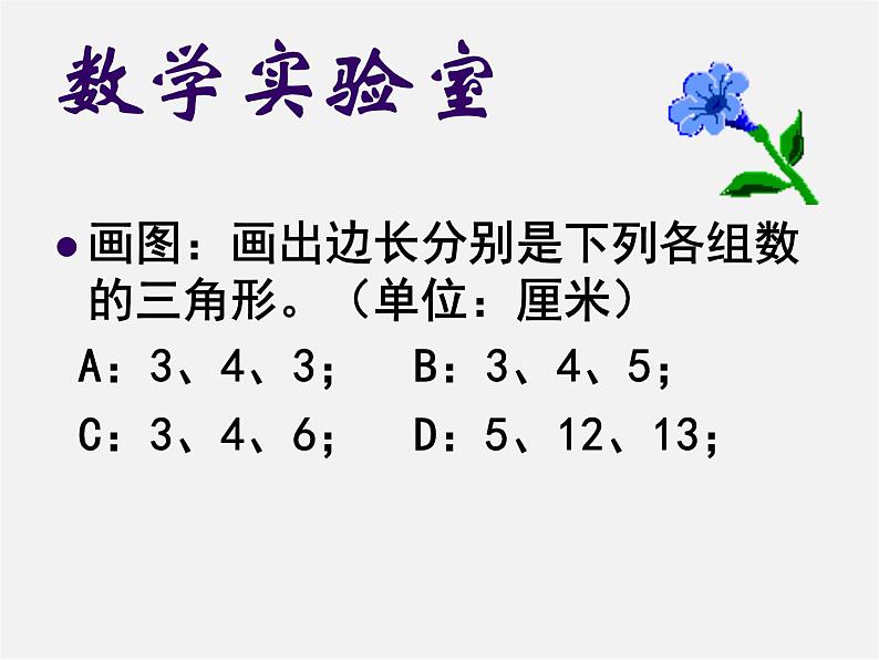 苏科初中数学八上《3.2 勾股定理的逆定理》PPT课件 (1)02