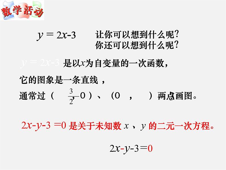 苏科初中数学八上《6.5 一次函数与二元一次方程》PPT课件 (2)02