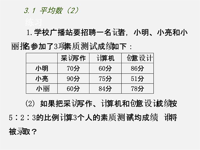 苏科初中数学九上《3.1 平均数》PPT课件 (2)06