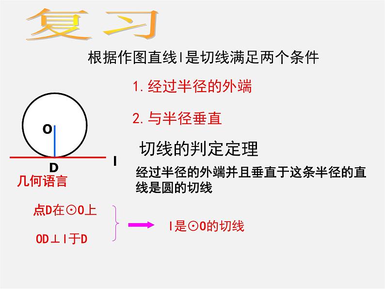 苏科初中数学九上《2.5 直线与圆的位置关系》PPT课件 (8)第2页