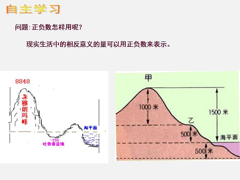 湘教初中数学七上《1.1 具有相反意义的量》PPT课件 (3)07