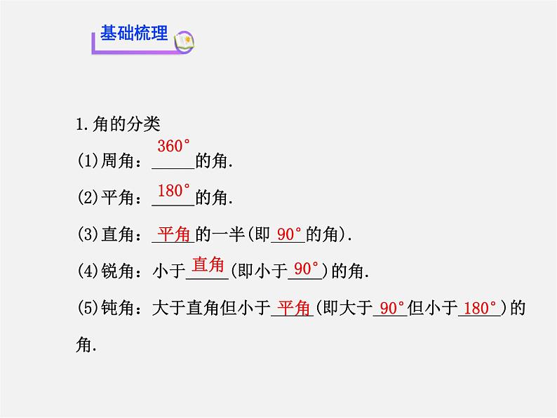 湘教初中数学七上《4.3.2角的度量与计算 》PPT课件 (1)03