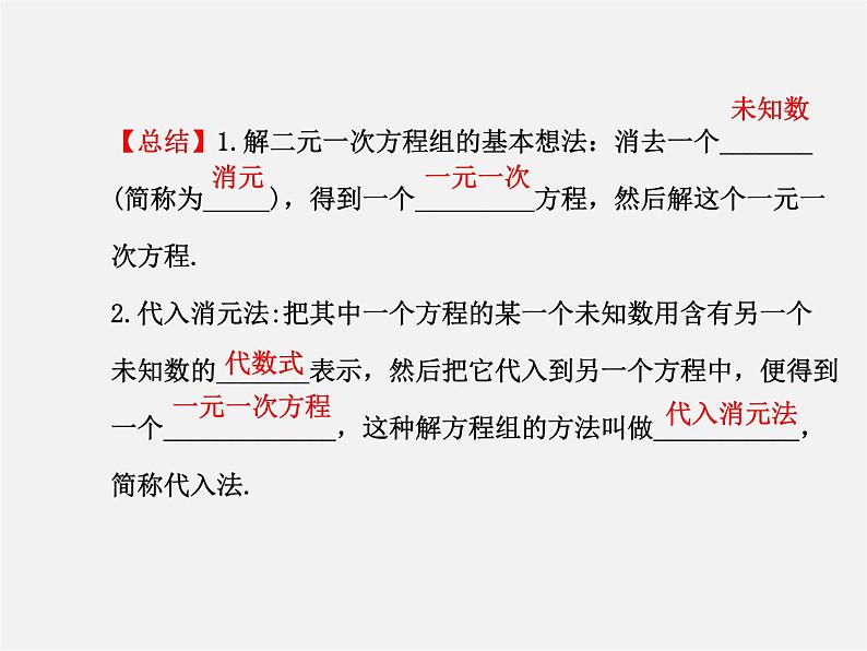 湘教初中数学七下《1.2.1 代入消元法》PPT课件 (3)05