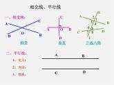 湘教初中数学七下《4.1.1相交与平行 》PPT课件