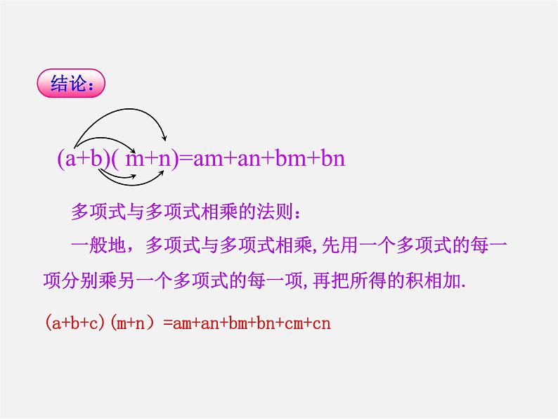 湘教初中数学七下《2.1.4多项式的乘法 》PPT课件 (2)第6页