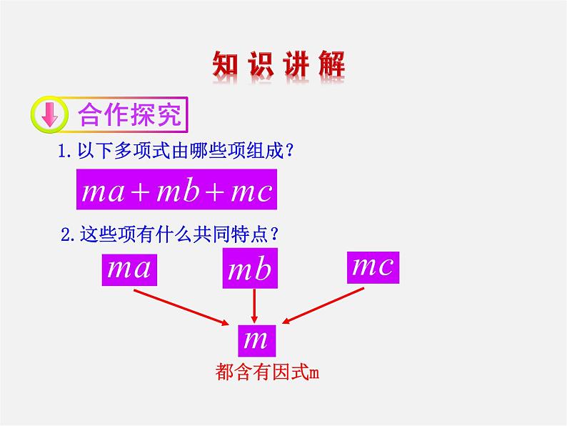 湘教初中数学七下《3.2 提公因式法》PPT课件 (3)第6页