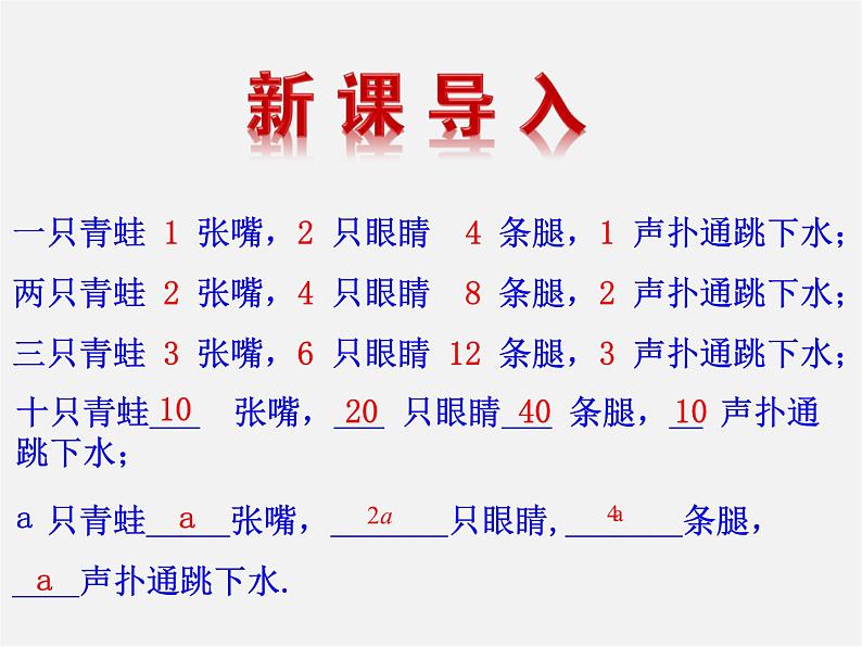 湘教初中数学七上《2.1 用字母表示数》PPT课件 (2)第3页