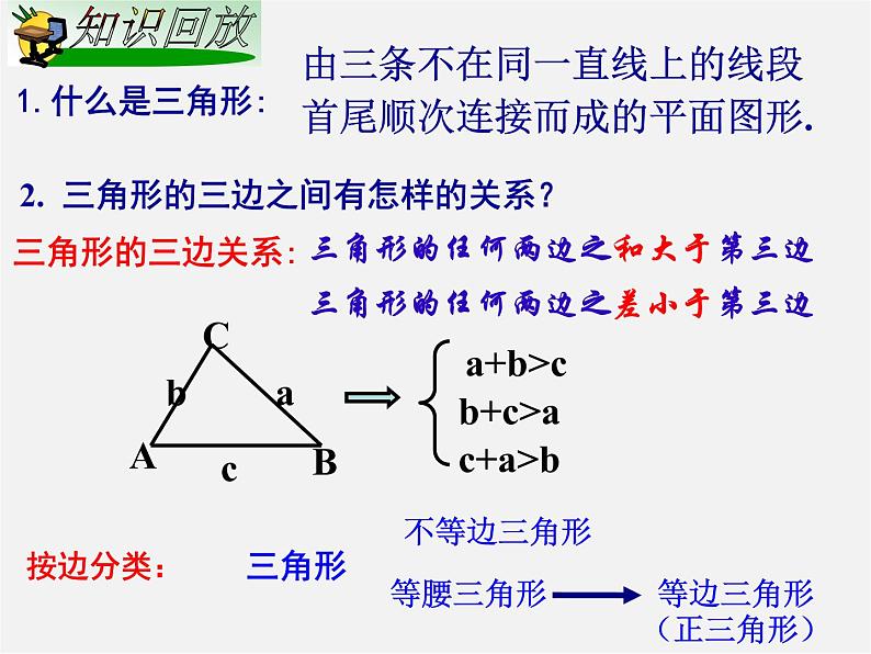 湘教初中数学八上《2.1三角形》PPT课件 (2)第3页