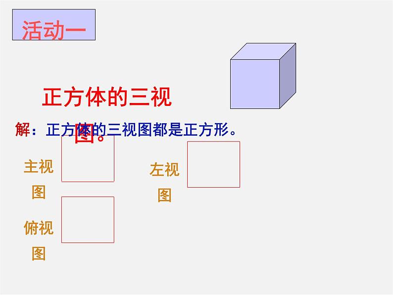 湘教初中数学九下《3.3 三视图 》PPT课件 (1)第6页