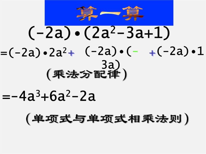 沪科初中数学七下《8.2 整式乘法《单项式与多项式相乘》课件405