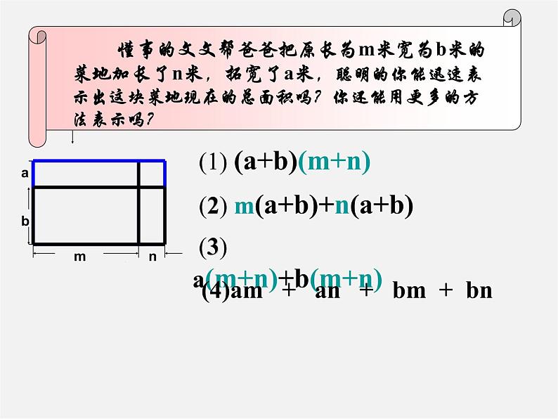 沪科初中数学七下《8.2 整式乘法《多项式与多项式相乘》课件3第3页