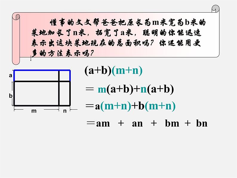 沪科初中数学七下《8.2 整式乘法《多项式与多项式相乘》课件3第4页