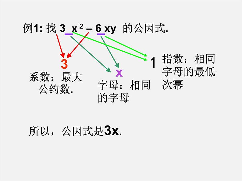 沪科初中数学七下《8.4 因式分解《提公因式法》课件1第7页