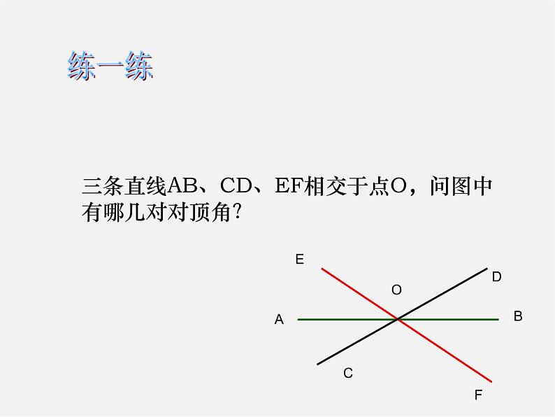 沪科初中数学七下《10.1相交线》PPT课件 (3)第6页