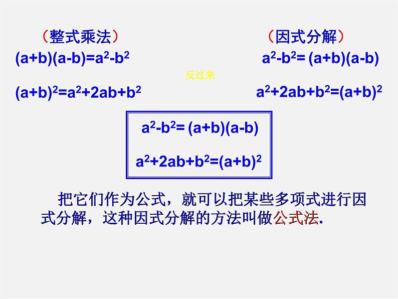 沪科初中数学七下《8.4 因式分解《公式法》课件1第3页