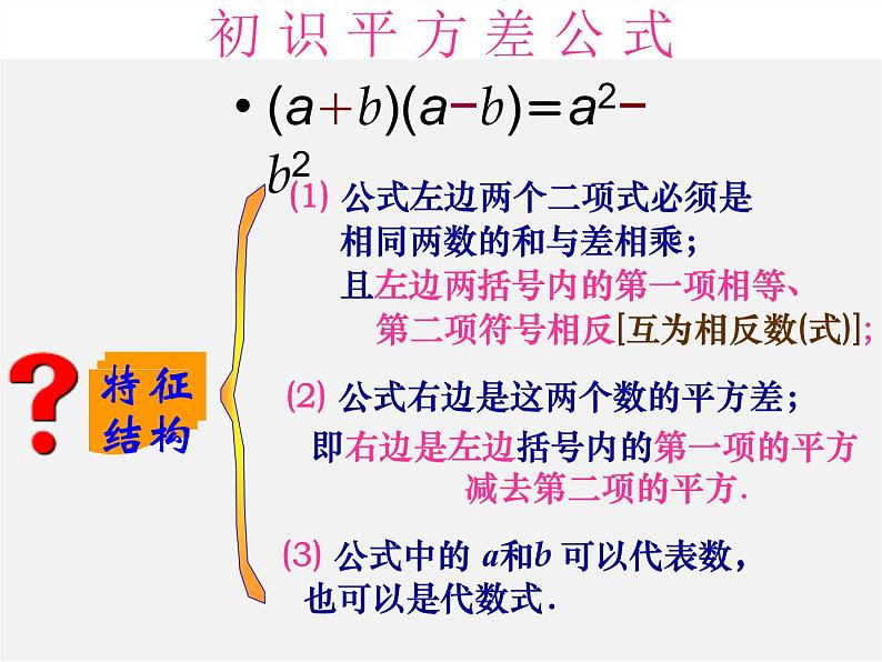 沪科初中数学七下《8.3完全平方公式与平方差公式》PPT课件 (6)第4页