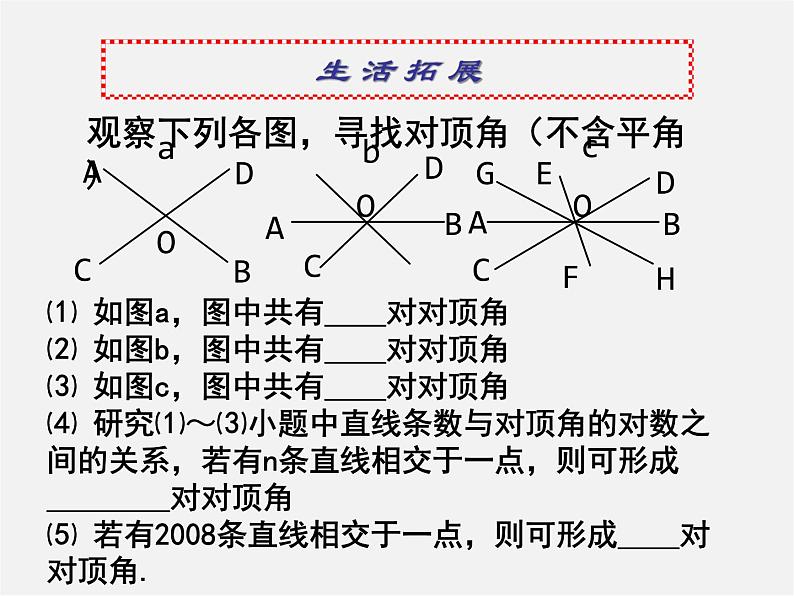 沪科初中数学七下《10.1相交线》PPT课件 (2)第8页