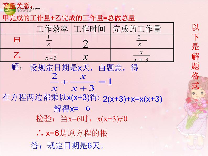 沪科初中数学七下《9.3分式方程》PPT课件 (7)07