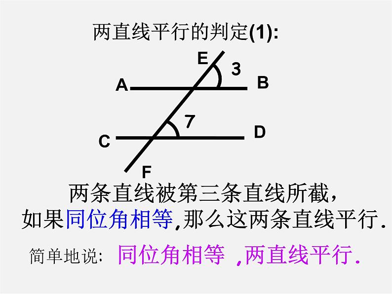 沪科初中数学七下《10.2平行线的判定》PPT课件 (4)06