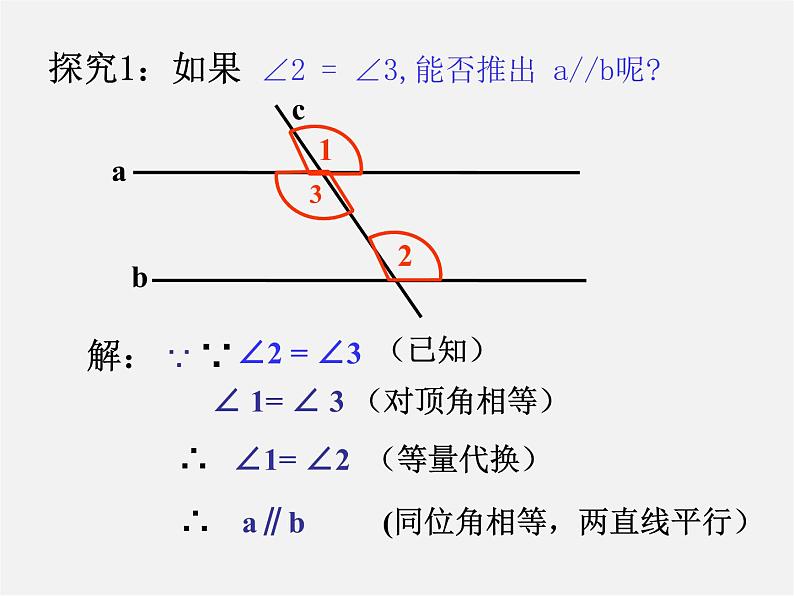 沪科初中数学七下《10.2平行线的判定》PPT课件 (7)第5页