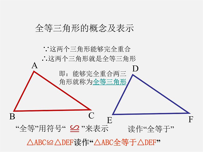 沪科初中数学八上《14.1 全等三角形》PPT课件 (3)06