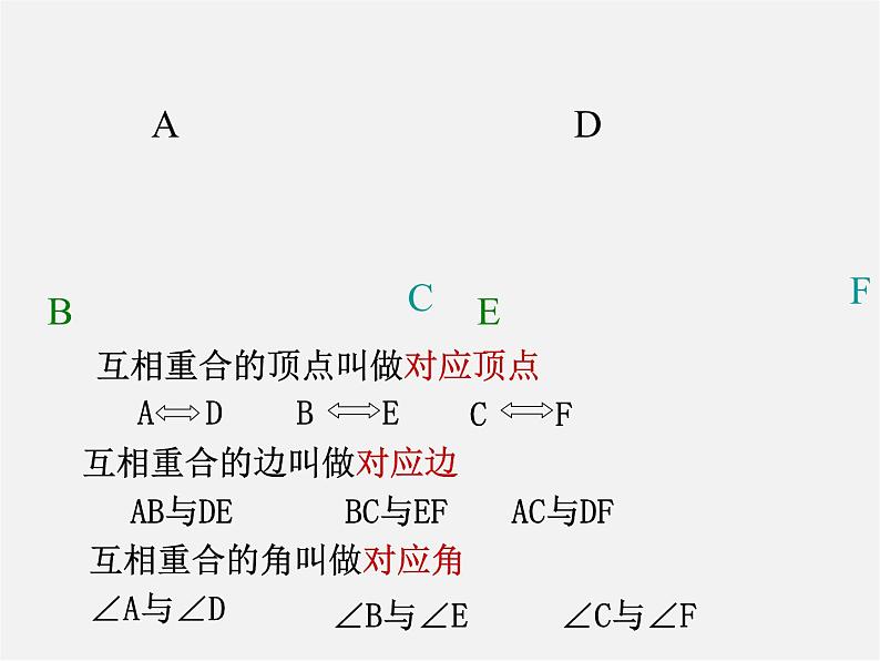 沪科初中数学八上《14.1 全等三角形》PPT课件 (3)07