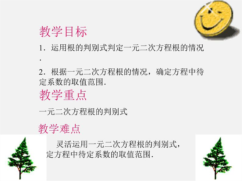 沪科初中数学八下《17.3一元二次方程的根的判别式》PPT课件 (1)03