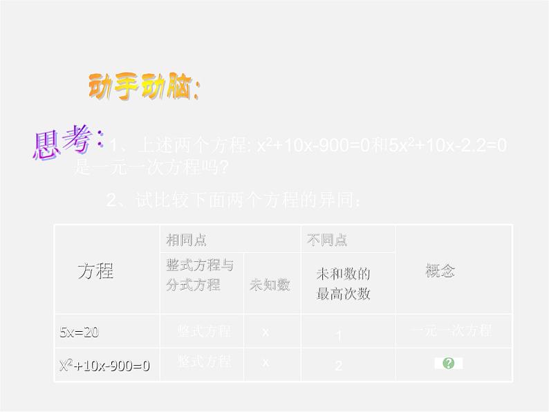 沪科初中数学八下《17.1一元二次方程》PPT课件05