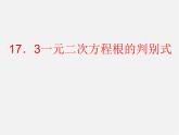 沪科初中数学八下《17.3一元二次方程的根的判别式》PPT课件 (2)