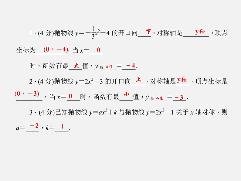 沪科初中数学九上《21.2 二次函数的图象和性质》PPT课件 (5)03