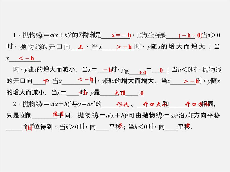 沪科初中数学九上《21.2 二次函数的图象和性质》PPT课件 (6)02