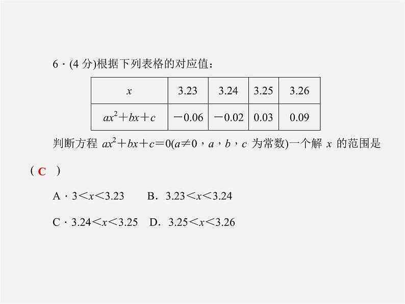 沪科初中数学九上《21.3 二次函数与一元二次方程》PPT课件 (2)06