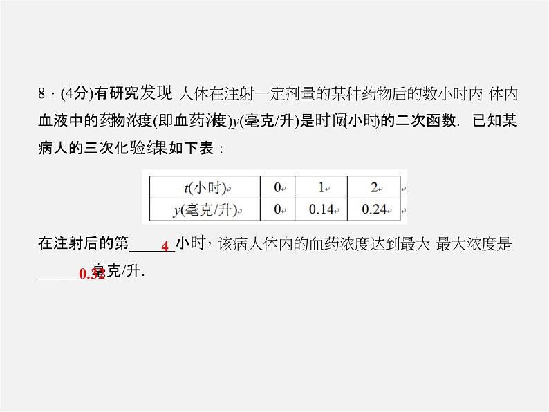 沪科初中数学九上《21.4 二次函数的应用》PPT课件 (4)08